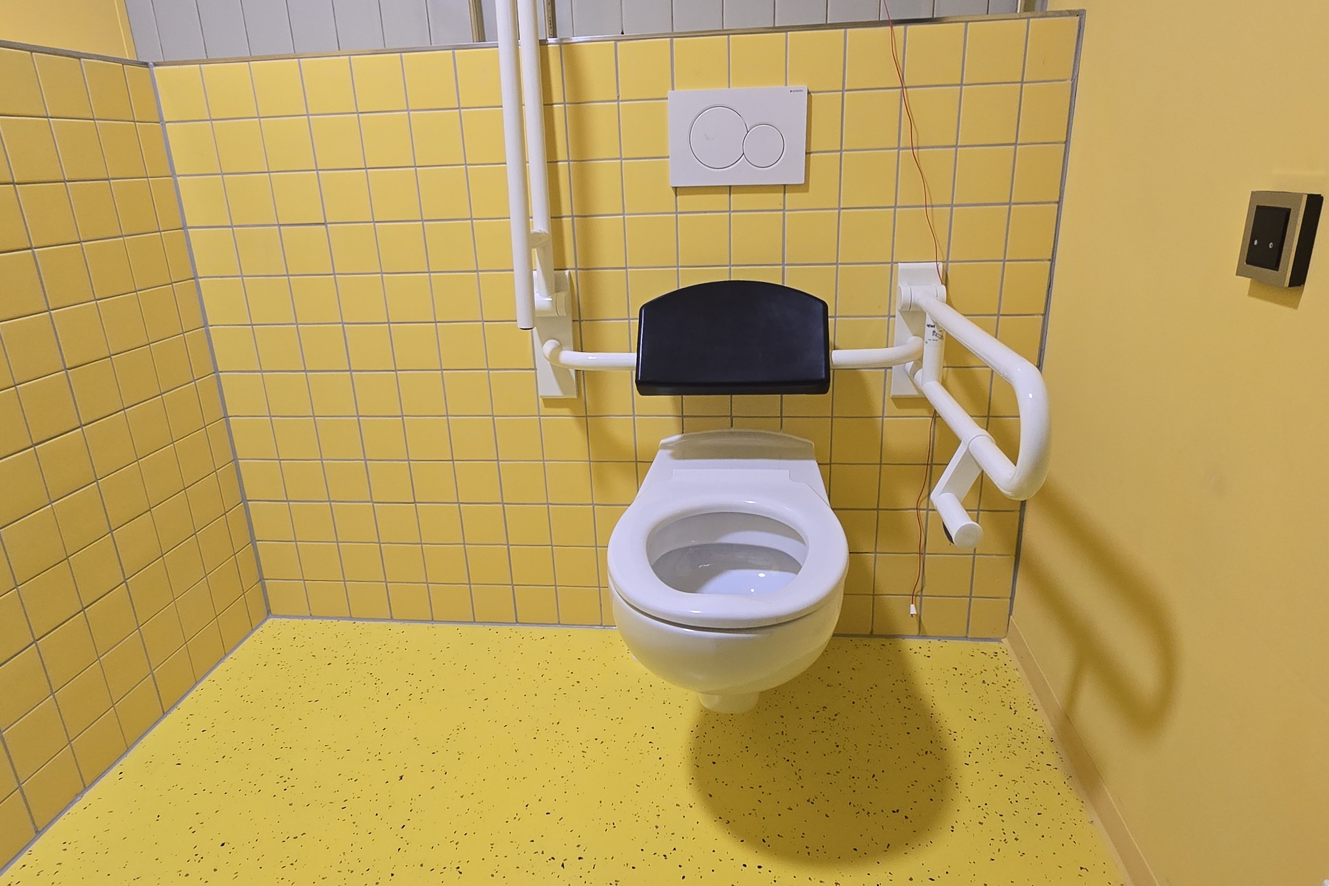 Toilette mit Platz