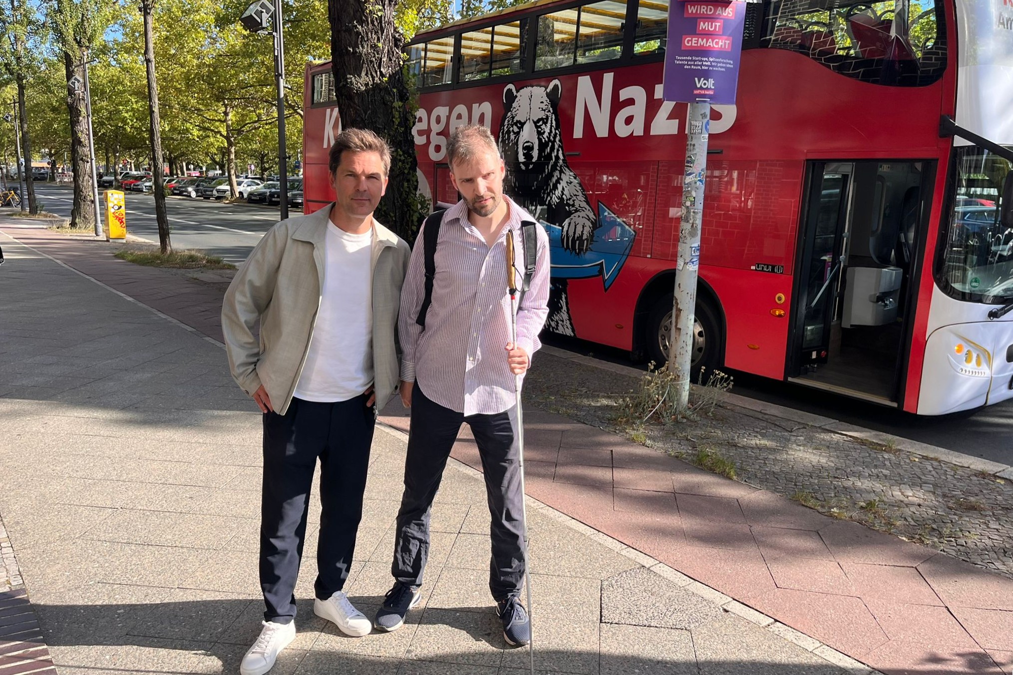 Jörg Bechtold und Steffen Krach (SPD)