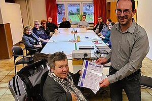 Foto zeigt Ines Vorberg und Marco Volk