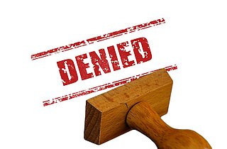 Stempel mit "Denied"