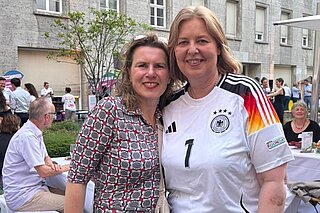 Bärbel Bas und Simone Siebert beim Fest