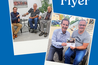 Überreichung des Flyers