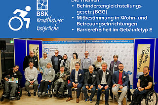 Gruppenfoto des Podiums und des Vorstands mit den Themen