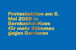 Unter dem Motto „Teilhabe ist kein Luxus – Stimmen gegen Barrieren“ macht die BSK-Kontaktstelle Bernkastel-Kues in diesem Jahr mobil.