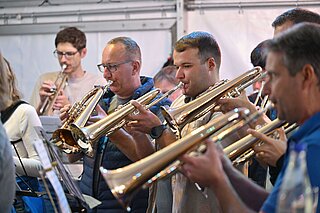 Bläser auf dem Fest