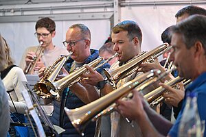 Bläser auf dem Fest