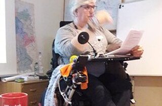 Susanne Steffgens in ihrem Rolli