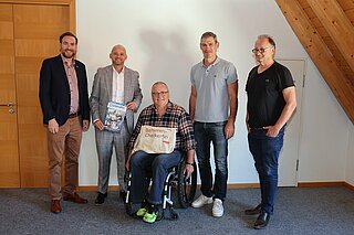 Gruppenfoto mit Rudi Bamberger